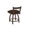 Holland Bar Stool Co 18" Low Back Swivel Vanity Stool, Bronze Finish, Rein Coffee Seat 82118BZ025 - alternate 4